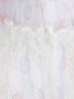 Monnalisa Jurk met bloe print Wit - Thumbnail 3