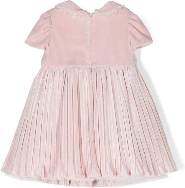 Monnalisa Geplooide jurk Roze