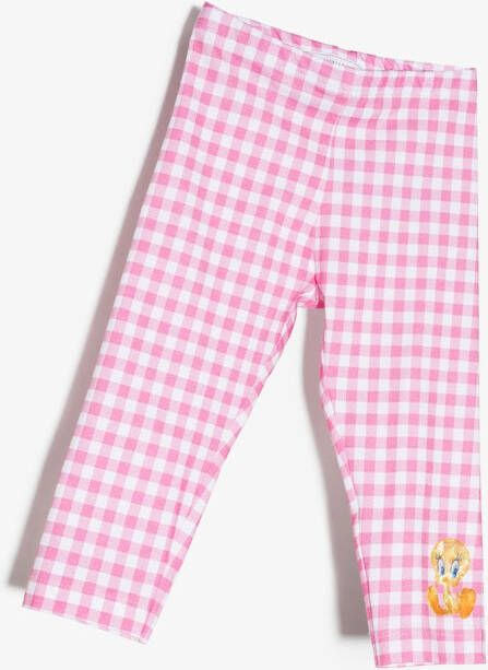 Monnalisa Geruite legging Roze