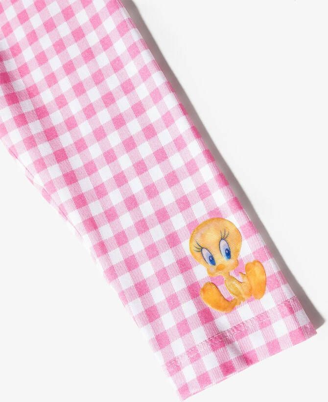 Monnalisa Geruite legging Roze