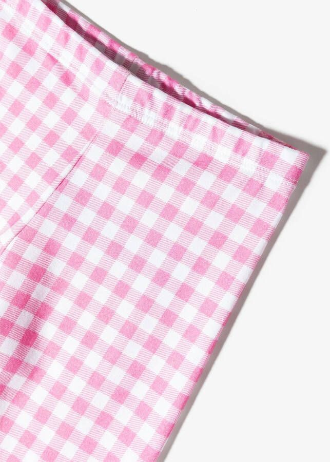 Monnalisa Geruite legging Roze