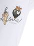 Monnalisa T-shirt met grafische print Wit - Thumbnail 3