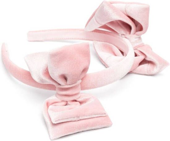 Monnalisa Haarband met strikdetail Roze