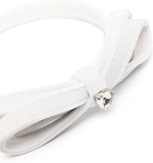 Monnalisa Haarband met strikdetail Wit