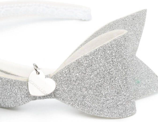 Monnalisa Haarband met strikdetail Wit