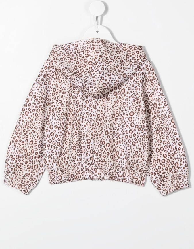 Monnalisa Hoodie met luipaardprint Beige