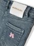 Monnalisa Jeans met borduurwerk Blauw - Thumbnail 3