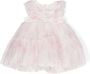 Monnalisa Jurk met bloe print Roze - Thumbnail 2
