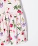 Monnalisa Jurk met bloe print Roze - Thumbnail 3