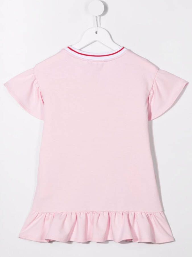 Monnalisa Jurk met bloemenprint Roze