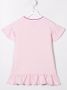 Monnalisa Jurk met bloe print Roze - Thumbnail 2
