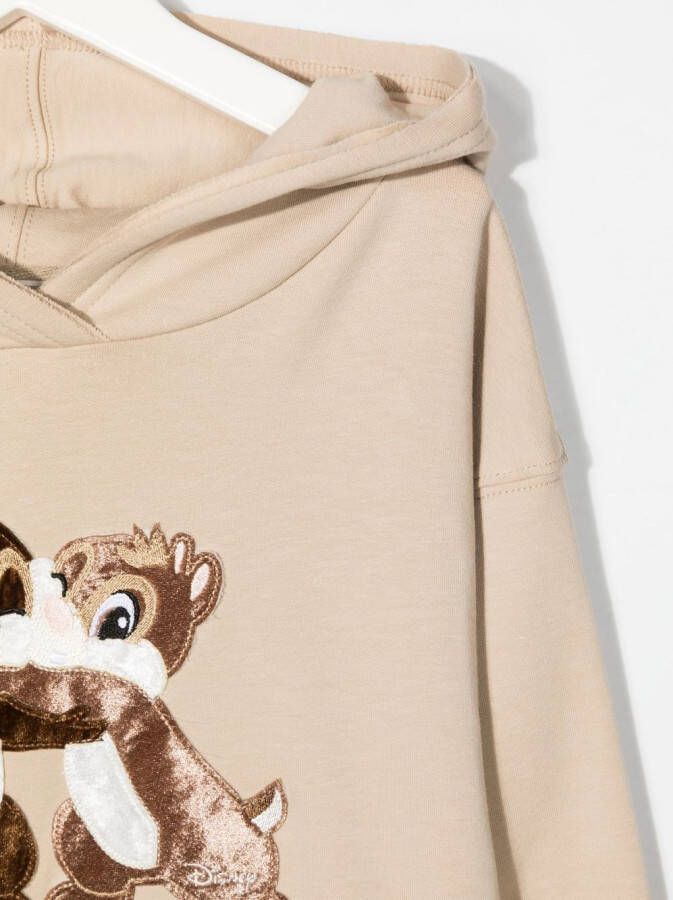 Monnalisa Jurk met capuchon Beige