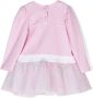 Monnalisa Jurk met geborduurd logo Roze - Thumbnail 2