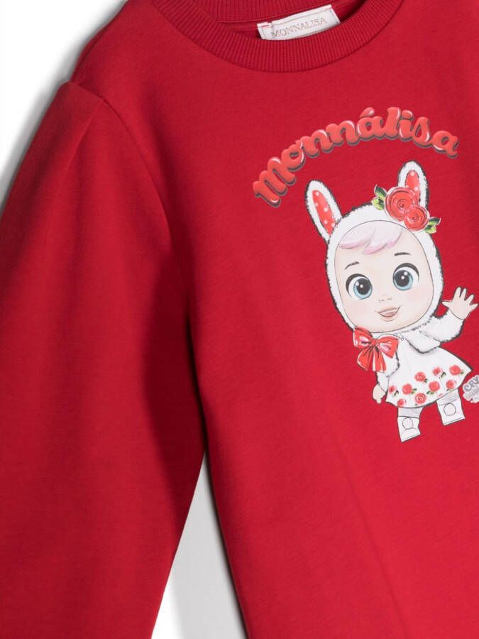 Monnalisa Jurk met print Rood