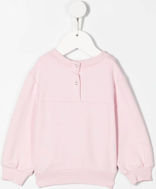 Monnalisa Katoenen sweater Roze