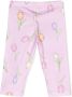 Monnalisa Legging met bloe print Roze - Thumbnail 2