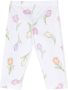 Monnalisa Legging met bloe print Wit - Thumbnail 2