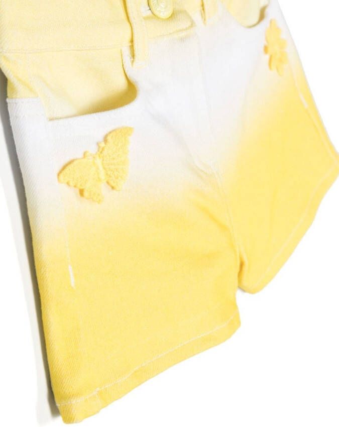 Monnalisa Mini-shorts met kleurverloop Geel