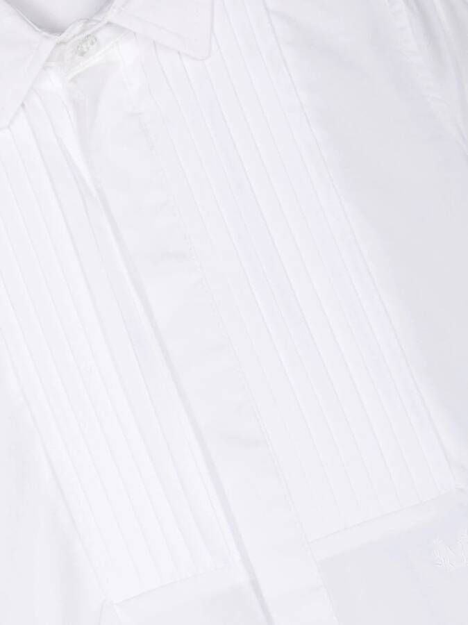 Monnalisa Overhemd met gesmockt detail Wit
