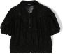 Monnalisa Overhemd met korte mouwen Zwart - Thumbnail 2