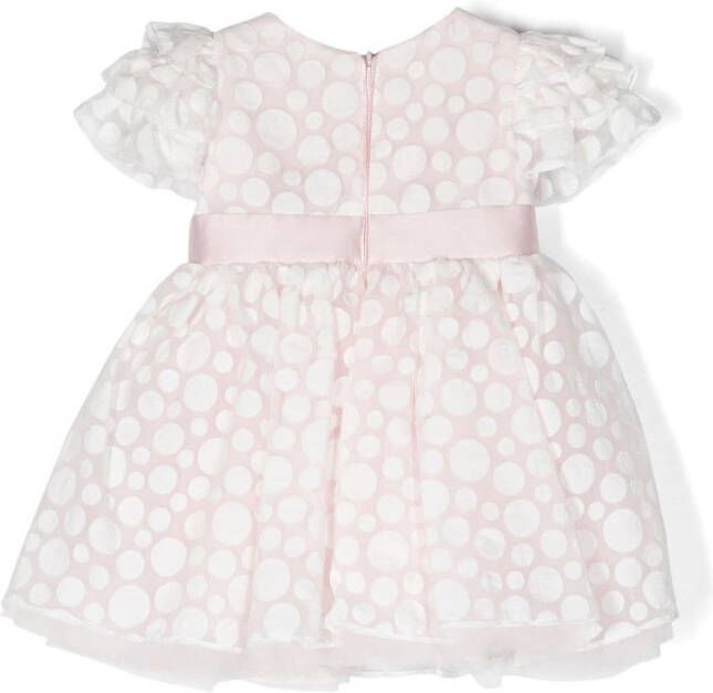 Monnalisa Jurk met stippen Roze