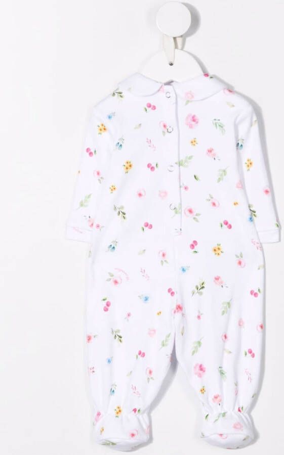 Monnalisa Pyjama met borduurwerk Wit