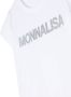 Monnalisa T-shirt verfraaid met kristallen Wit - Thumbnail 3