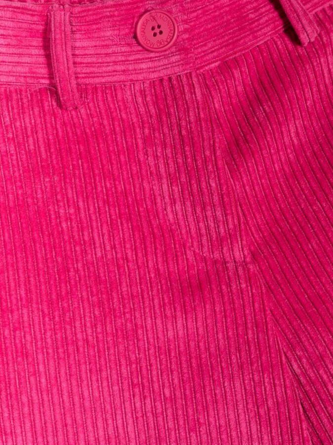 Monnalisa Ribfluwelen broek Roze