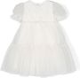Monnalisa Tulen jurk Wit - Thumbnail 2