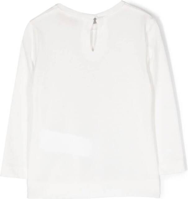 Monnalisa Shirt met grafische print Wit