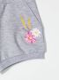 Monnalisa Shorts met geborduurde bloe Grijs - Thumbnail 3