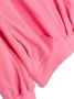 Monnalisa Sweater met bloe patch Roze - Thumbnail 3