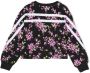 Monnalisa Sweater met bloe print Zwart - Thumbnail 2