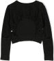 Monnalisa Sweater met ronde hals Zwart - Thumbnail 2