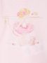 Monnalisa T-shirt met ballerinaprint Roze - Thumbnail 3
