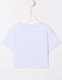 Monnalisa T-shirt met bloe print Blauw - Thumbnail 2