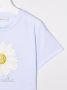 Monnalisa T-shirt met bloe print Blauw - Thumbnail 3