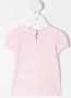 Monnalisa T-shirt met bloe print Roze - Thumbnail 2
