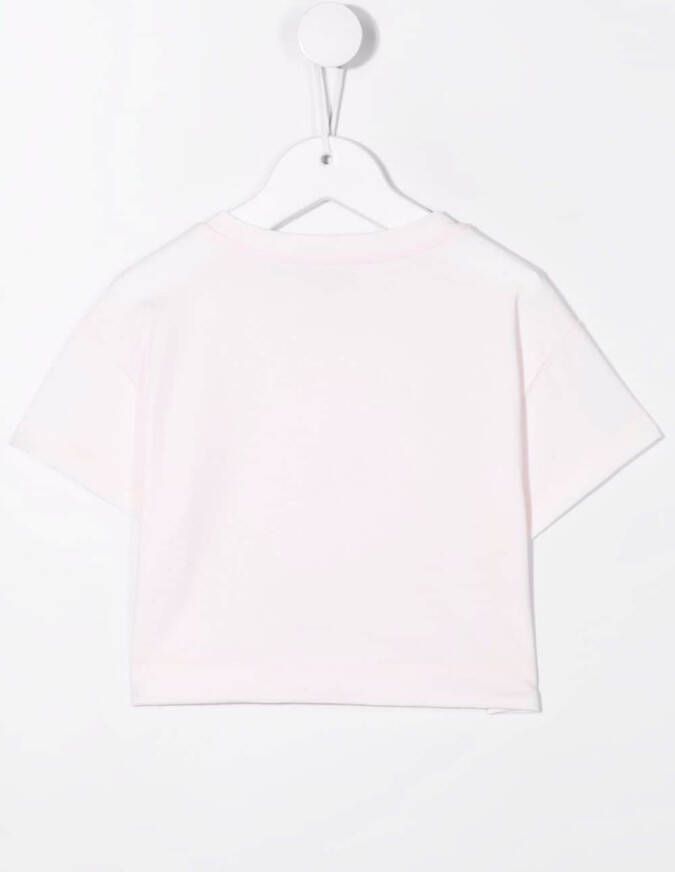Monnalisa T-shirt met bloemenprint Roze