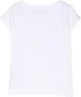 Monnalisa T-shirt met bloe print Wit - Thumbnail 2