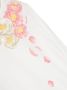 Monnalisa T-shirt met bloe print Wit - Thumbnail 3