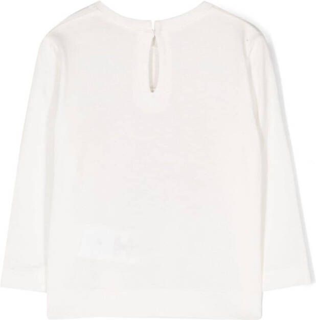 Monnalisa T-shirt met lange mouwen Wit