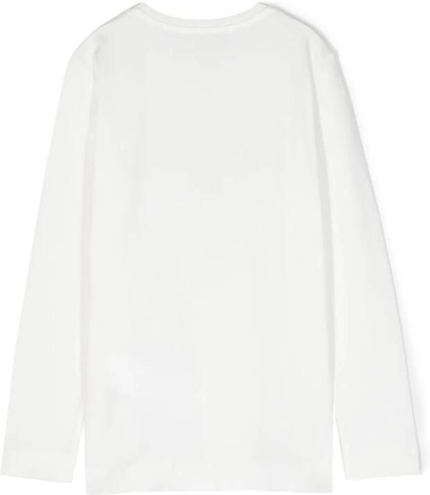 Monnalisa T-shirt met lange mouwen Wit