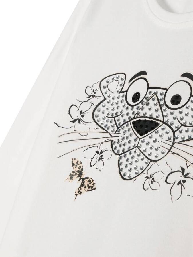 Monnalisa T-shirt met lange mouwen Wit