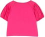 Monnalisa T-shirt met logo van stras Roze - Thumbnail 2