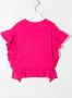 Monnalisa T-shirt met logoprint Roze - Thumbnail 2