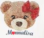Monnalisa T-shirt met logoprint Wit - Thumbnail 3
