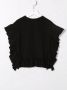 Monnalisa T-shirt met logoprint Zwart - Thumbnail 2