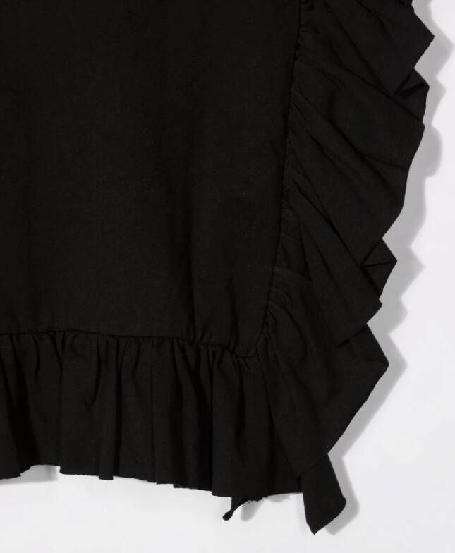 Monnalisa T-shirt met logoprint Zwart
