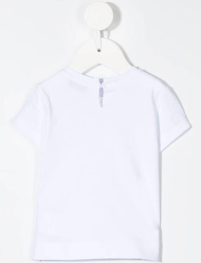 Monnalisa T-shirt met madeliefjesprint Wit